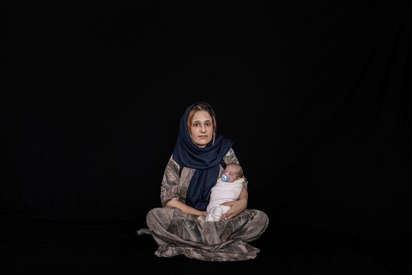 Bahman’s wife Hind Hassan Yousef born in 1992 and her newborn Noah, Her husband, Bahman has been a Peshmerga since 2007. Bahman was wounded while fighting ISIS in October 2015 in the Qwer area near Mosul province. During the battle, he was first shot by two enemy bullets and was wounded again when a coalition airstrike came too close. The severity of his wounded forced doctors to amputate his right leg. They Have four kids.